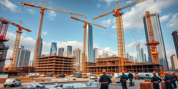 مبنى تجاري - أعمال إنشائية